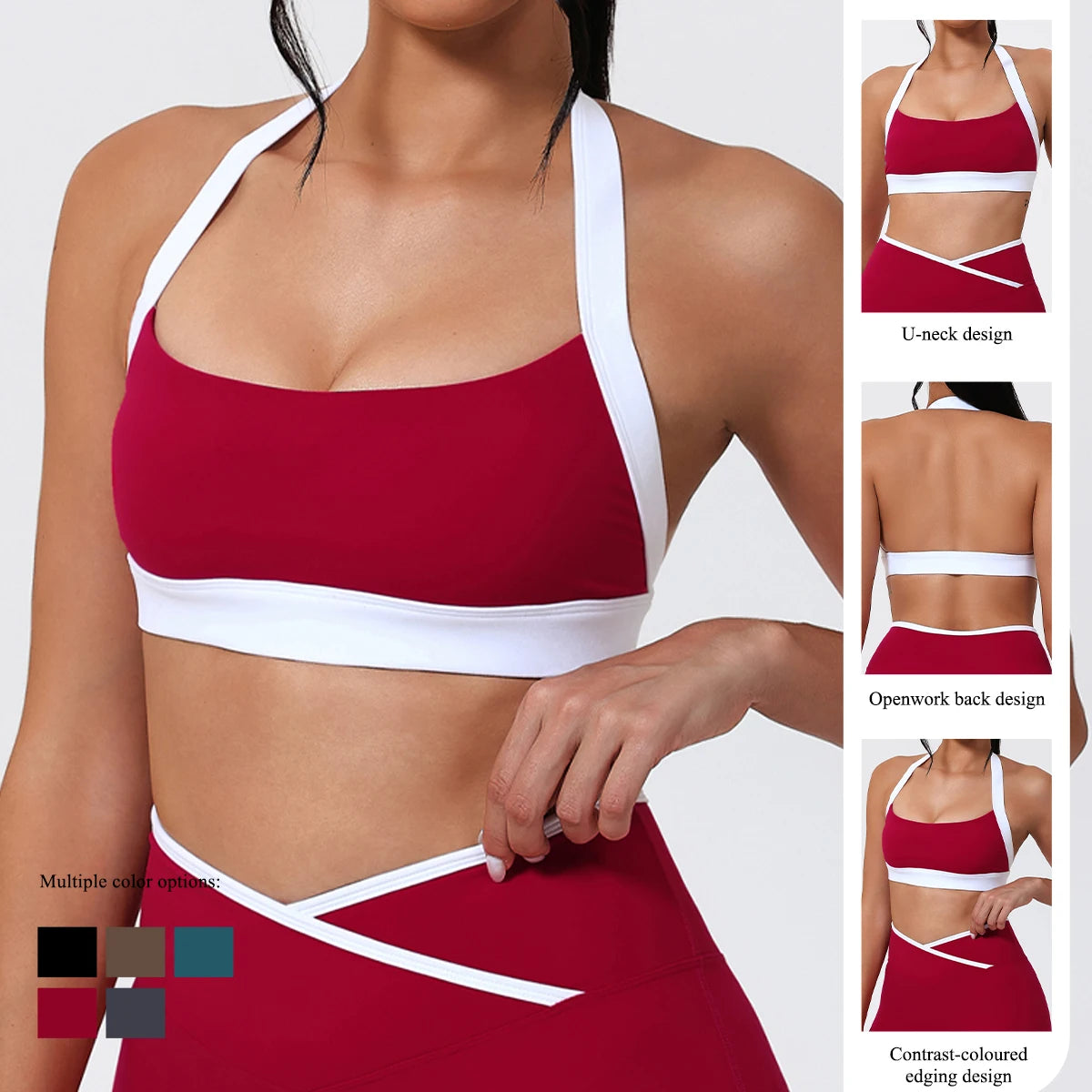 Kobra Halo™ Sculpt Neckline Sports Bra