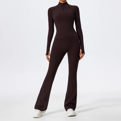 Half-Zipper Yoga Suit