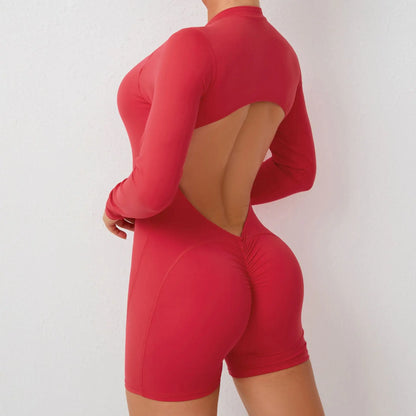 V Back Scrunch Suit