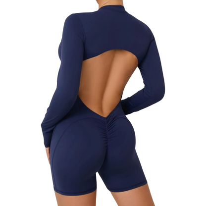 V Back Scrunch Suit