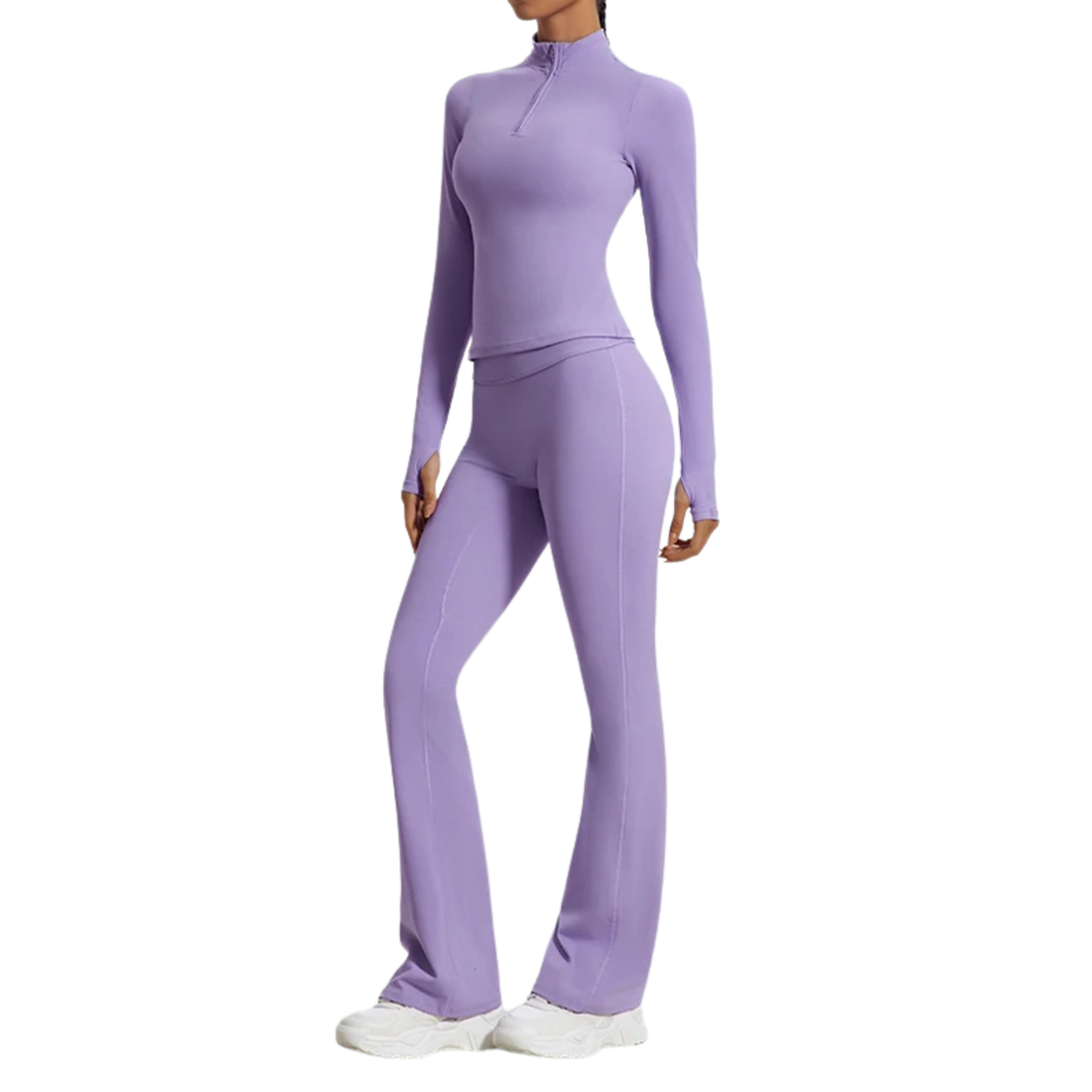 Half-Zipper Yoga Suit