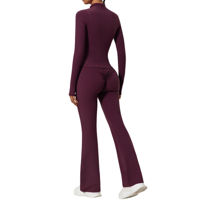 Half-Zipper Yoga Suit